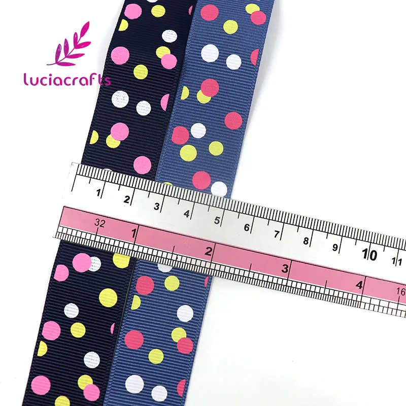 Ленты в горошек Lucia crafts 25 мм для упаковки волос аксессуары одежды материалы