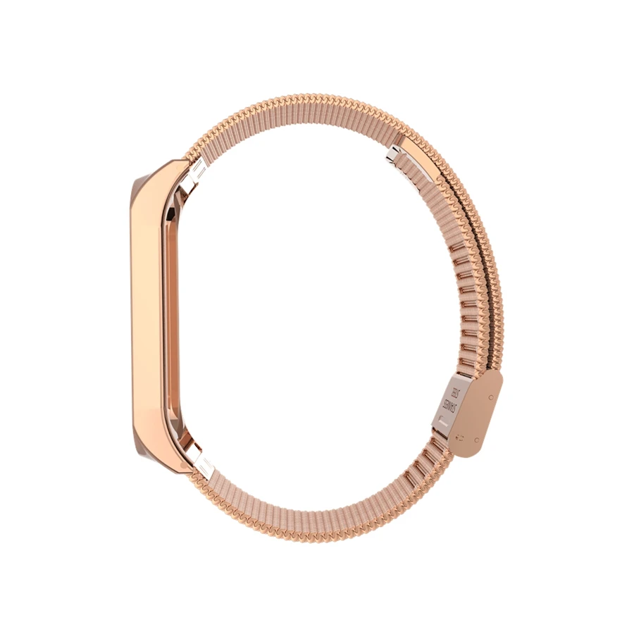 Mi Band 3 ремешок металлический браслет для Xiaomi mi ремешок 3 ремешок браслет металлическая пряжка ремень из нержавеющей стали mi Band 3 Pulseira Rose mi 3