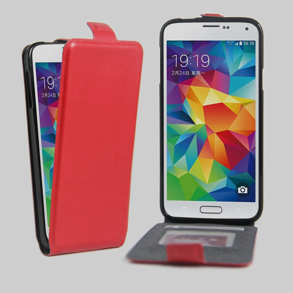 Мобильный Телефонные Чехлы для Galaxy S5 случае раскладушка флип PU покрытие края