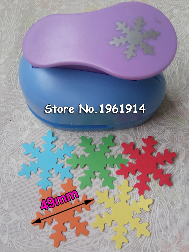 Дырокол для снежинок детский перфоратор большого размера 2 дюйма цветочный