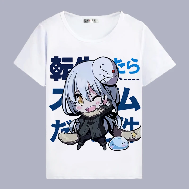 6 Футболка для косплея «That Time I Got Reincarnated as a Slime», летняя футболка в стиле аниме «Rimuru Tempest», Женская/Мужская футболка, костюм для косплея - Цвет: 6