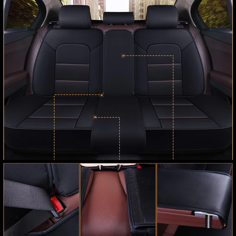 

kalaisike leather universal auto seat covers for Volkswagen all models VW polo touareg touran golf JETTA passat Variant magotan
