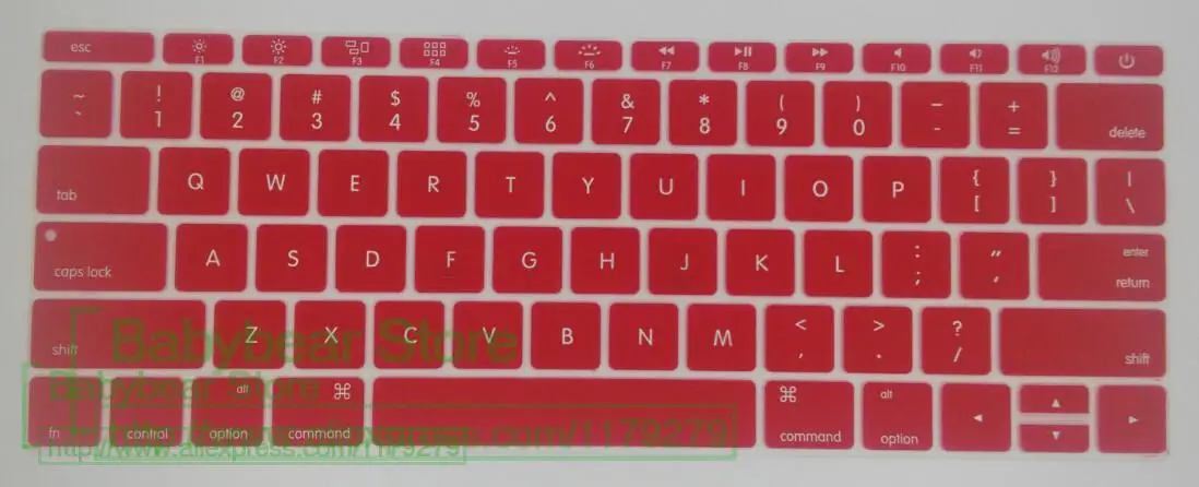 red Силиконовая Защитная крышка клавиатуры для MacBook Pro A1708 для Mac Book Pro 13 дюймов A 1708 A1708 A2159(без сенсорной панели - Цвет: red