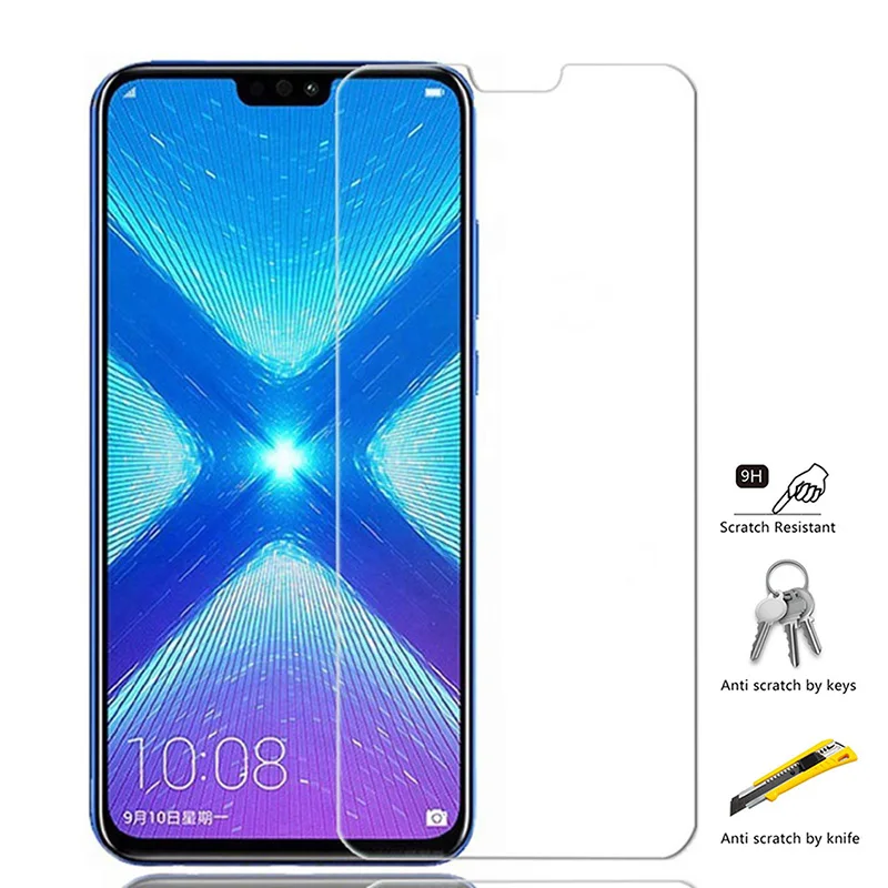 Чехол из закаленного стекла для Huawei Honor 8x10 защитная пленка экрана 9 lite 8 pro 8c 9i 8x