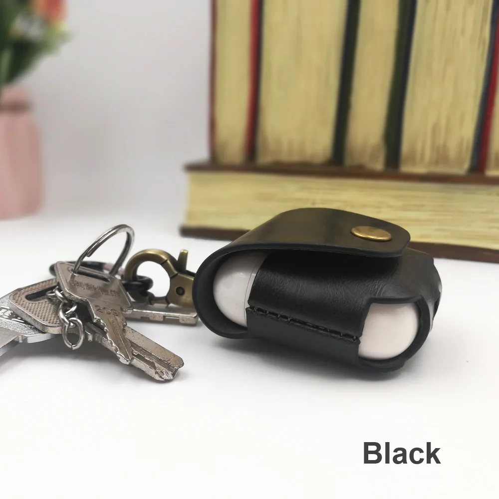 Чехол для Apple AirPods Наушники кожаный чехол защитный протектор Airpods|Чехлы-накладки| |