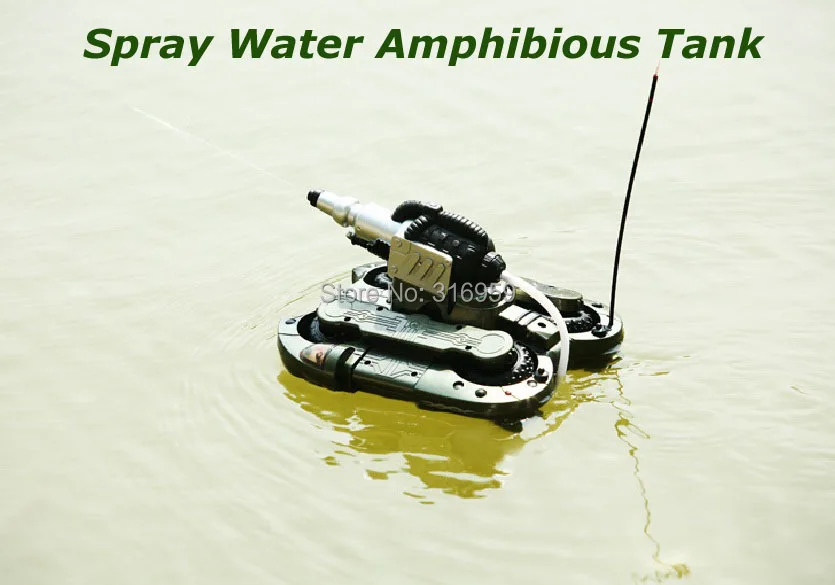 Супер армии амфибия Р/У танки брызг воды Дистанционное управление 6 канальный