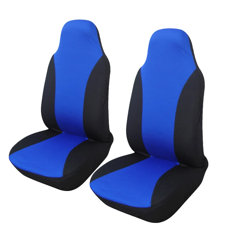 Blue AUTOYOUTH 2 шт. переднее сиденье автомобиля 5 цветов Универсальный подходит для lada Honda сиденье Toyota Чехлы для автомобиля Стайлинг - Название цвета: Blue