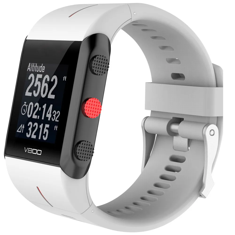 Силиконовый резиновый ремешок Del для часов POLAR V800 Watch TD830 Прямая поставка|silicone wrist