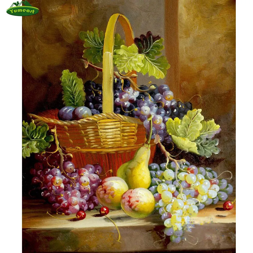 Набор для алмазной вышивки с изображением винограда | Дом и сад