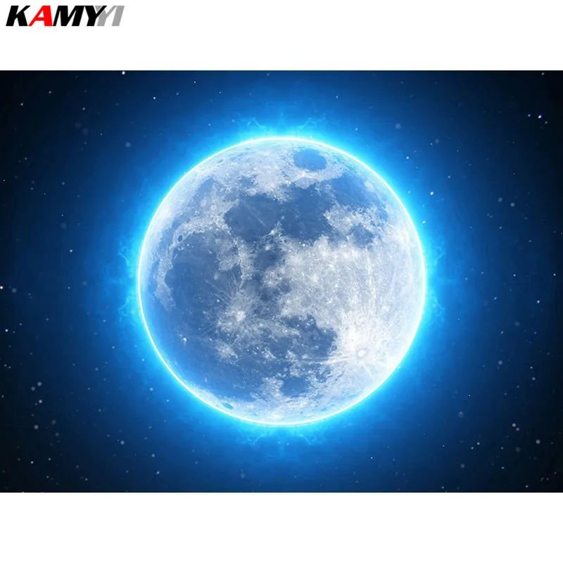 Полная квадратная Алмазная картина, вышивка крестиком, лунные стразы, Алмазная мозаика, украшение для дома на Хэллоуин, XY1