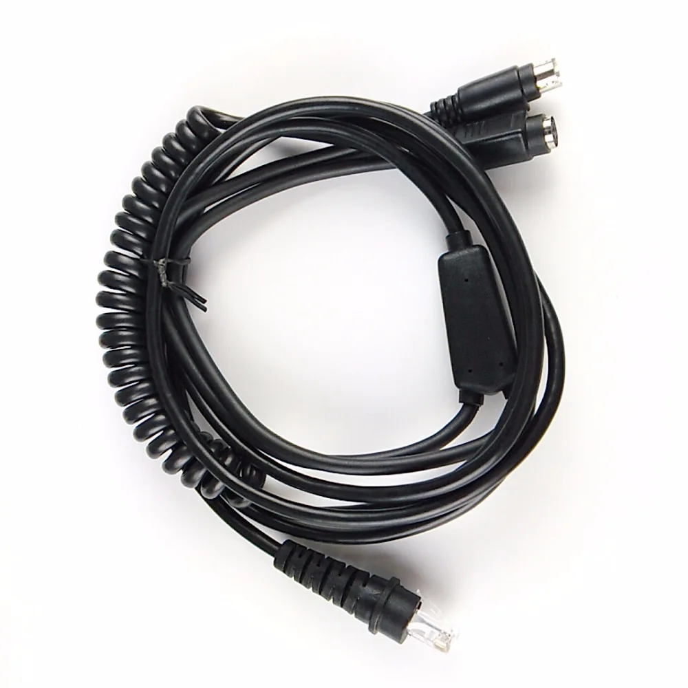 Спиральный USB кабель PS2 RS232 для сканера штрих кода Honeywell HHP3200 3800g 3820 4206 4236 4600g 4820 3900 4800