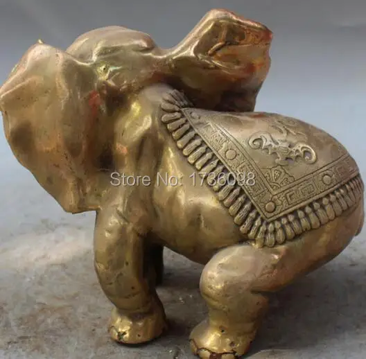 Бесплатная доставка 10 &quotЛаки Китайской Народной Бронзовый фэншуй Благоприятный