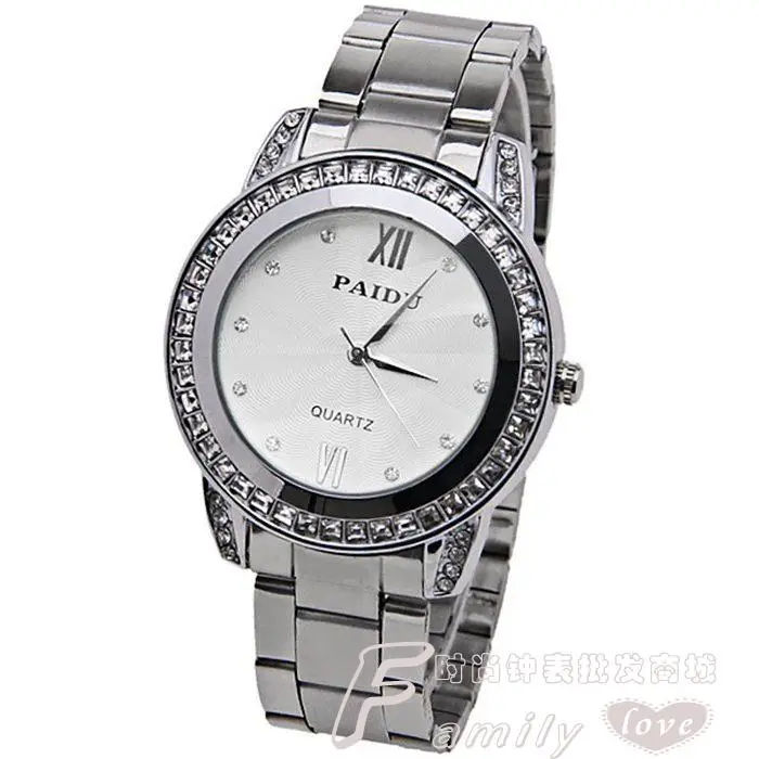 Новые модные золотые серебряные мужские часы со стразами наручные с корпусом из