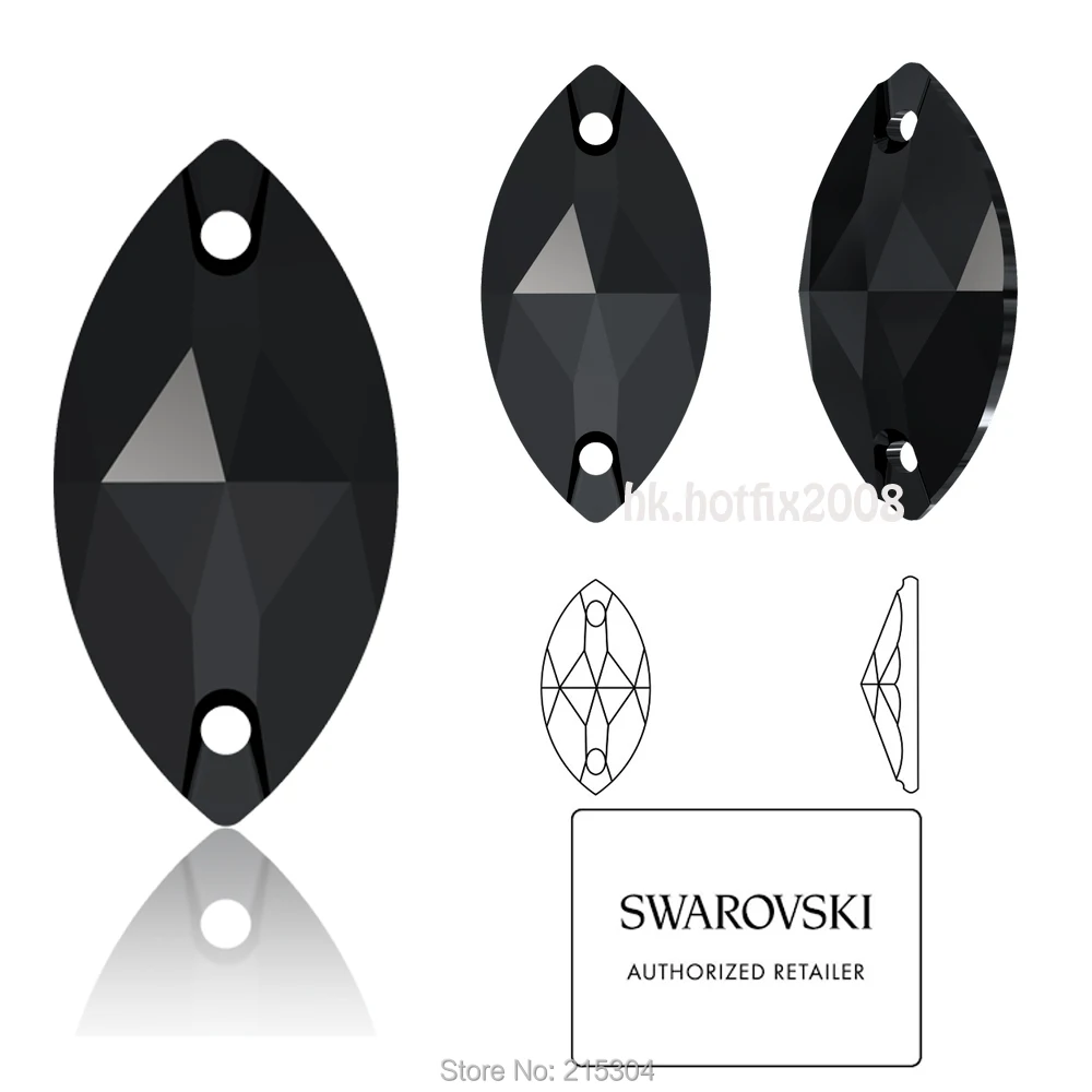 Новинка 2019 20 (выбрать вы хотите) Swarovski Element 3223 Navette ( 2 отверстия) пришивные