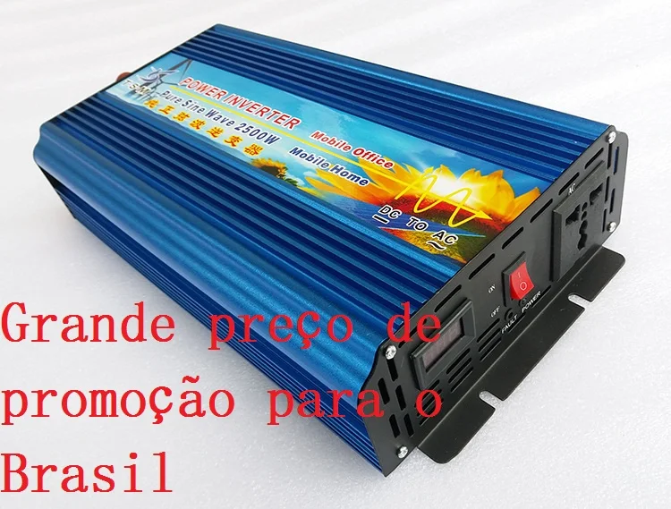 Off Grid Power Inverter 2500W 12V to 240V Pure Sine Wave Solar Panel Transformer 24V/48V DC 120V/220V AC | Обустройство дома