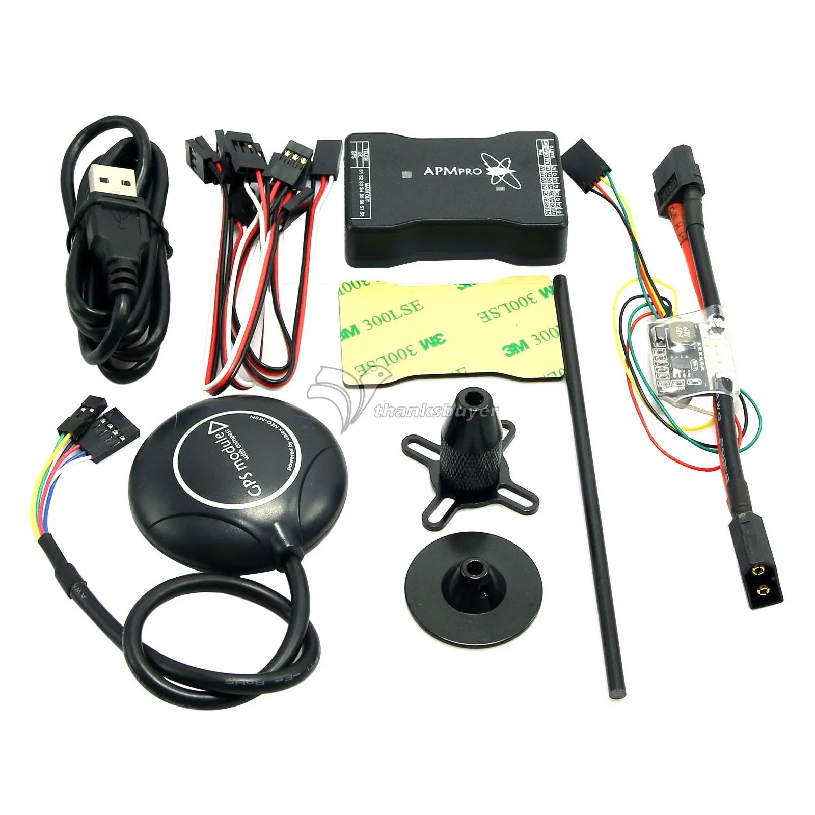 New Mini APM PRO Flight Control with Ulbox Neo-M8N GPS & Power Module & Data Cable for FPV Multicopter Aircraft New Mini APM PRO Flight Control with Ulbox Neo-M8N GPS & Power Module & Data Cable for FPV Multicopter Aircraft