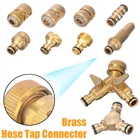 10 Тип 16 мм латунные резьбовые шланг водяной трубки медные разъем для подключения к водопровод Кнопка адаптер для сада на открытом воздухе для полива и орошения