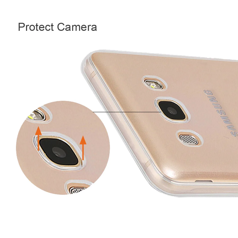 2016 для samsung Galaxy J5 Чехол Мягкий силиконовый чехол телефона j510 J510F прозрачный ТПУ