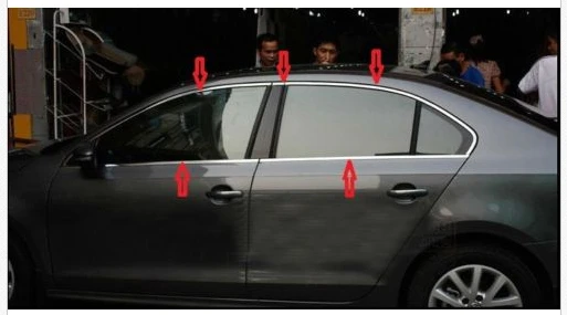 

window full Complete Around cover Trim for VW Jetta MK6 Sedan 2011 2012 2013