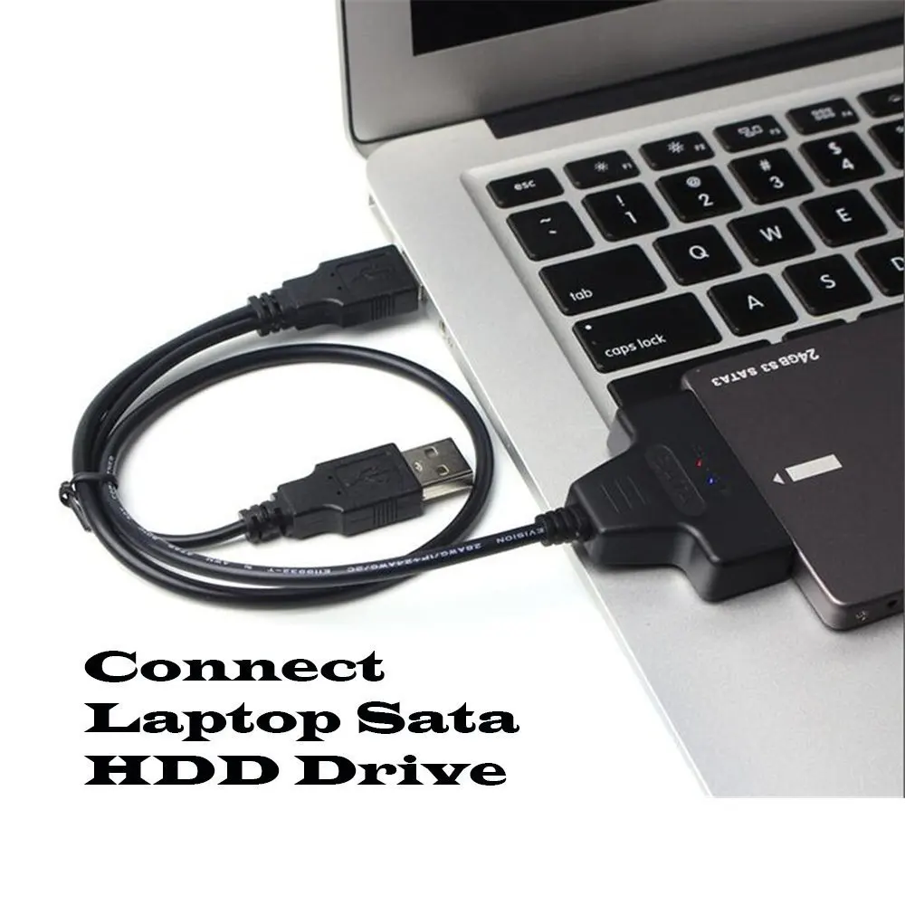 Кабель адаптера LBSC USB 2 0 для SATA 7 + 15 Pin 22Pin жесткого диска 5 дюйма|Кабели передачи