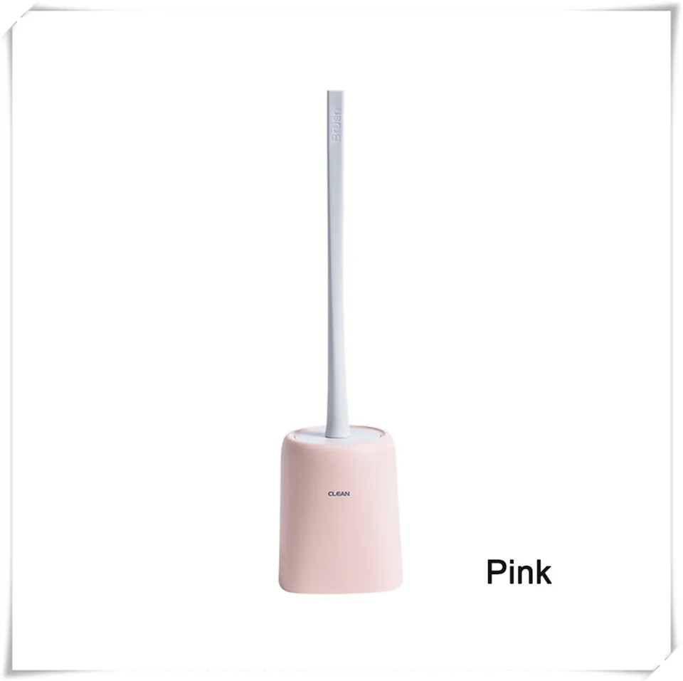 Pink Stand MSJO силиконовый держатель для туалетной щетки, чистящая подставка для ванной, белая, синяя, TPR щетка для унитаза, креативная, нордическая, Wc щетка, держатель, силикон - Цвет: Pink Stand