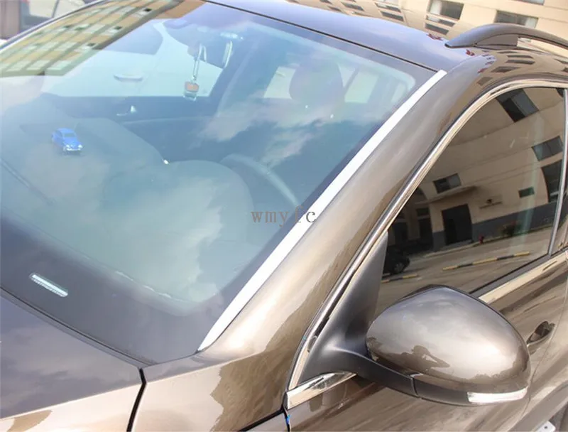 2 шт. декоративные наклейки на переднее окно автомобиля для 2010 2017 VW Volkswagen Tiguan
