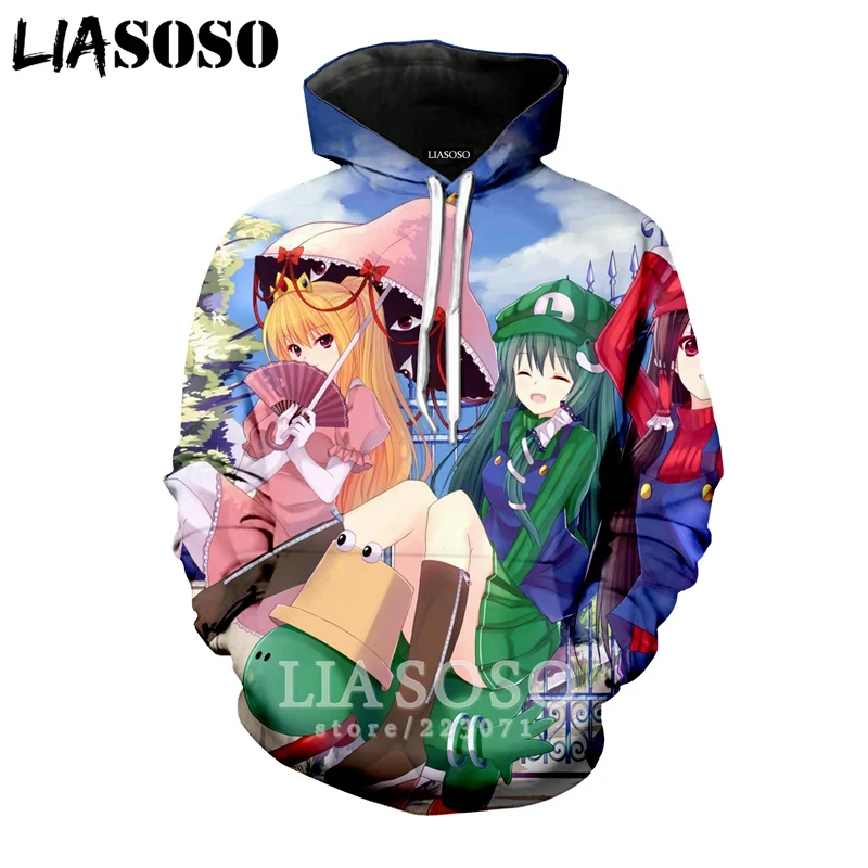 LIASOSO зимняя новая модная толстовка с 3D принтом для мужчин и женщин, Аниме TouHou Project, толстовка унисекс с длинными рукавами, Повседневный пуловер A110-15 - Цвет: 3