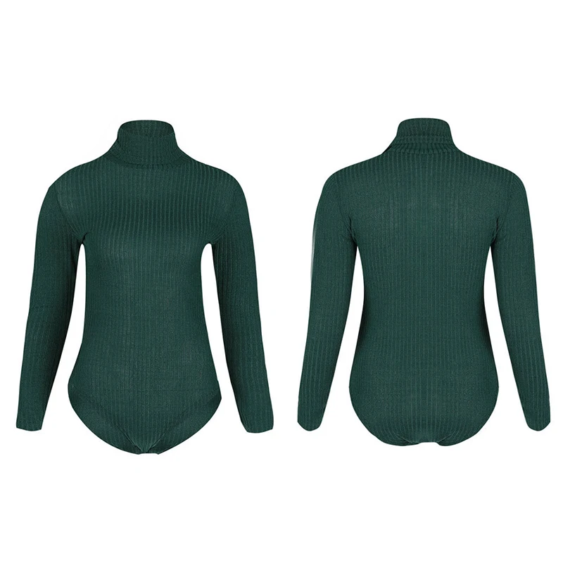 2018 модный базовый женский свитер с высоким воротником в рубчик пуловеры