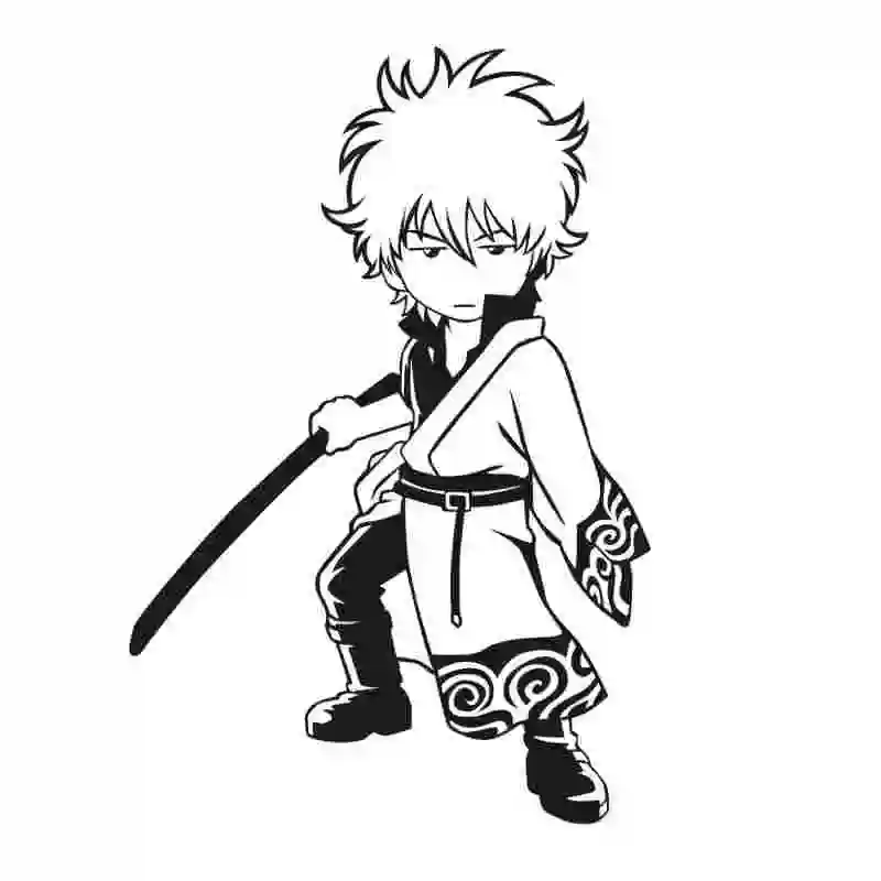 GINTAMA Gintoki стикер на стену аниме мультяшный автомобиль Наклейка Виниловые