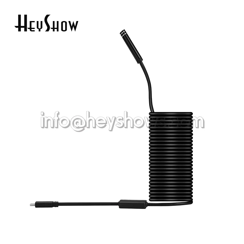 8 мм объектив 8LED 720 P HD Wifi Водонепроницаемая эндоскопическая камера видео инспекция жесткая линия Мини Endoscopio для Micro Android USB TYPE-C