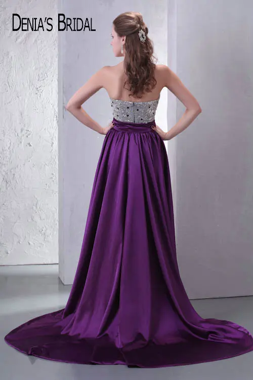 Реальные фотографии фиолетовое милое вечернее платье без рукавов со съемным