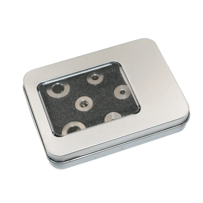

JIGONJ 9pcs/set woodworking drill stopper positioning stop ring Drilling depth controller Stainless steel triple connections