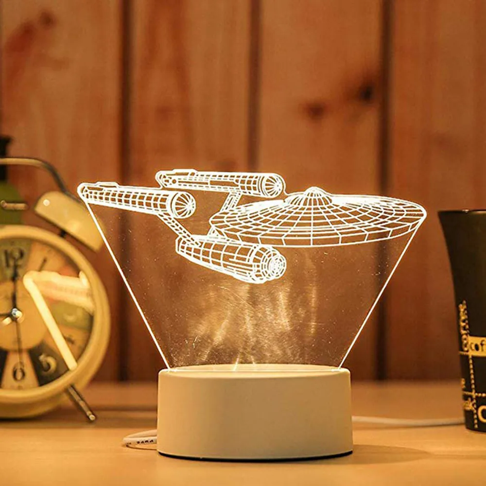 3D USB акриловые ночные светильники настольные Baubles светодиодное освещение лампы