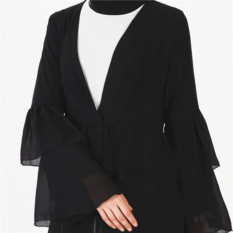 Abaya Kaftan повседневное удобное шифоновое турецкое abaya bu tang Banjul melayu кимоно стиль Макси платье Абая Быстрая