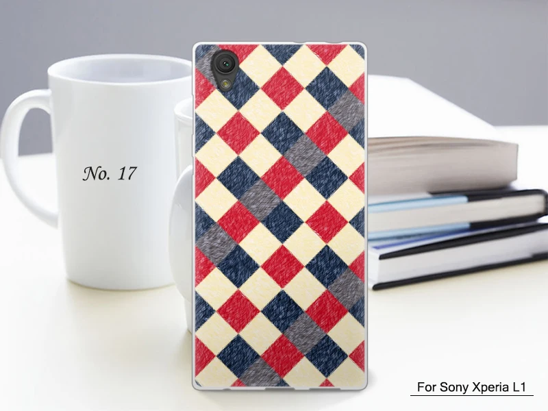 JURCHEN Роскошные УФ чехлы для телефонов с принтом для sony Xperia L1 чехол G3312 G3313 G3311 двойной чехол для sony Xperia L1 чехол силиконовый B