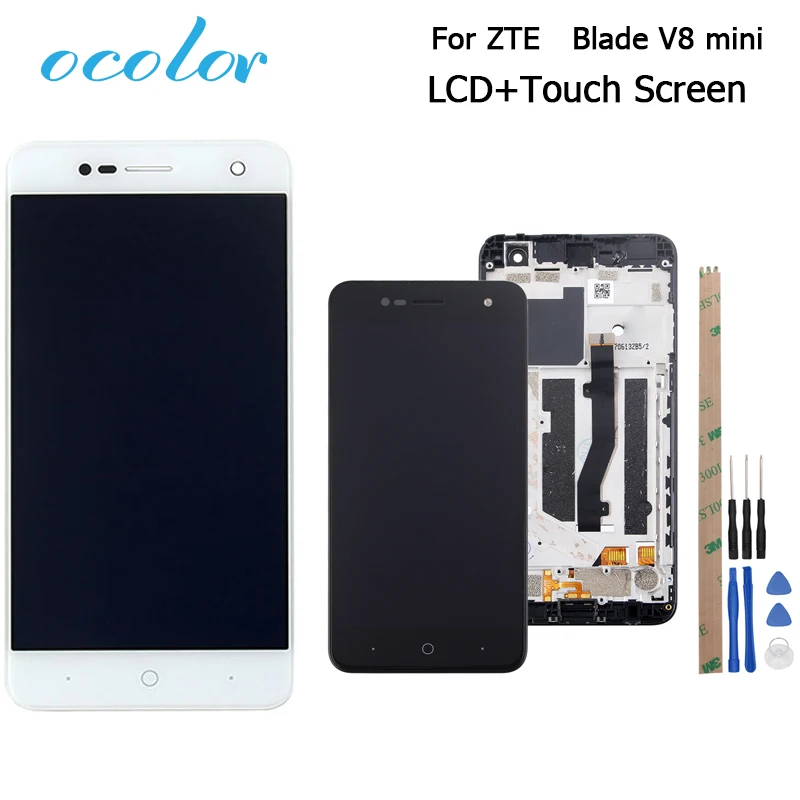 ЖК дисплей ocolor для ZTE Blade V8 mini сенсорный экран с рамкой в сборе замена инструмента