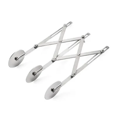 FUHAIHE Stainless Steel 5/7 Wheels Cutter Dough Divider Side Pasta Knife Flexible Roller Blade Pizza Pastry Peeler Bake Tool
