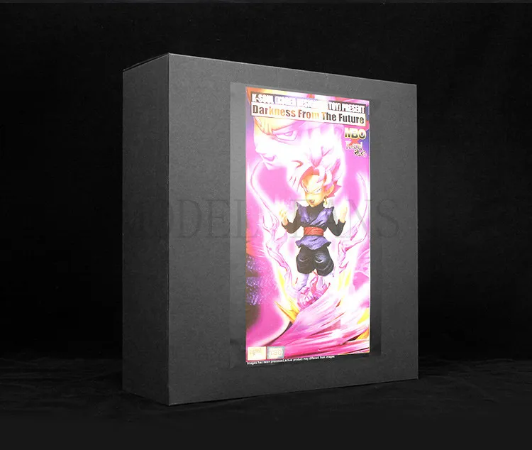 Модели фанатов Новое поступление Dragon Ball Z 38 см Супер saiyan rose goku черный содержит светодиодный свет gk каучуковая фигурка игрушка для коллекции