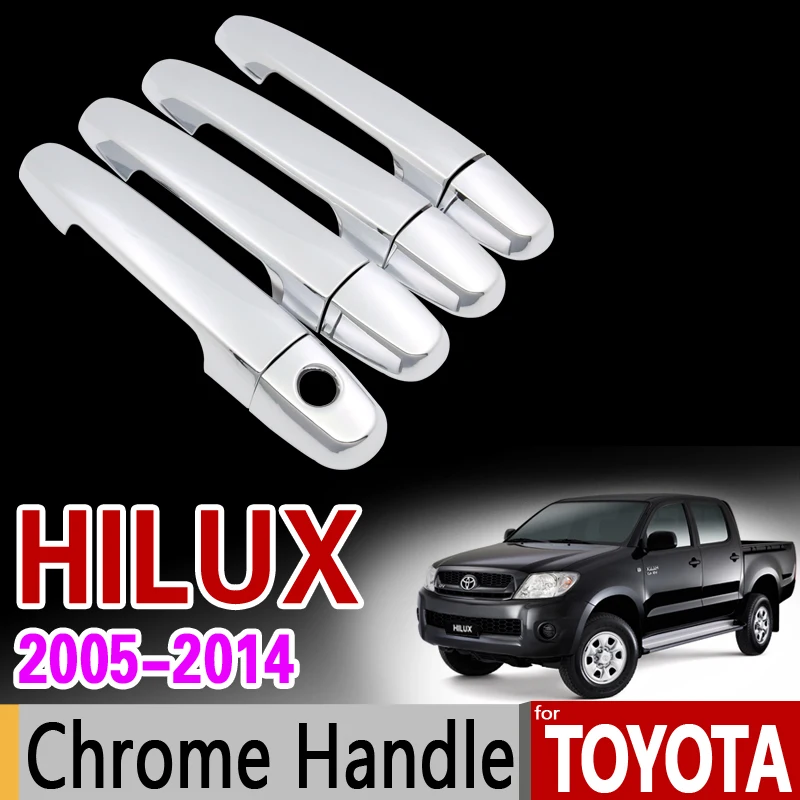 Набор хромированной ручки для Toyota Hilux SR5 AN10 AN20 AN30 2005 2006 2007 2008 2009 2010 2011 2012 2013 2014