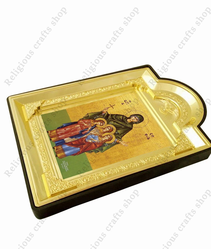 Пластиковая фоторамка Бронзирующая икона св. София элпи Пистис Агапе