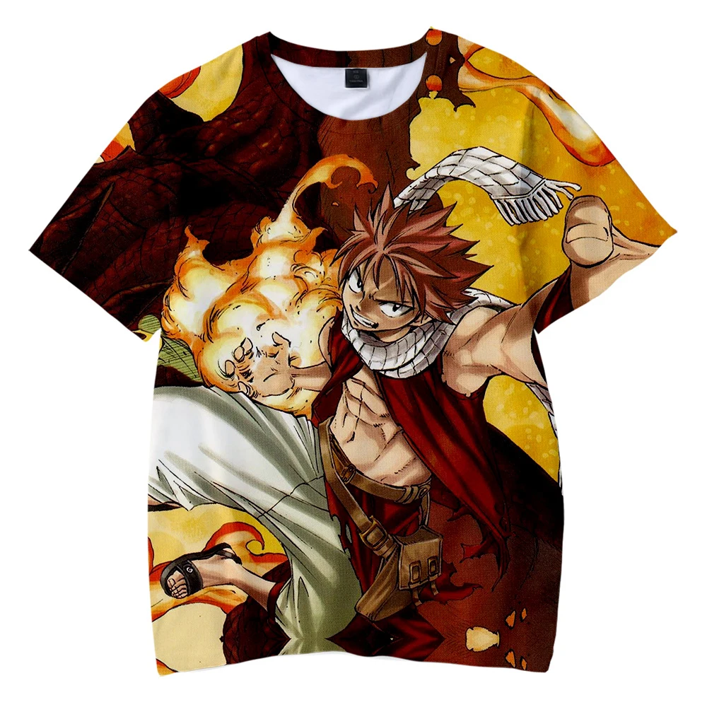 Japanese Anime Fairy Tail T shirts Boys 3d Print Children Kids Shorts Baby Girls Tops Cartoon Tees Shirt kpop 2019 | Мужская одежда