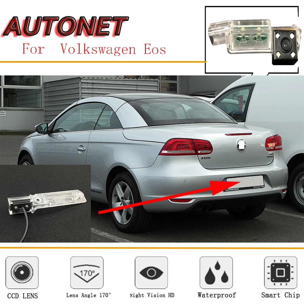 Автомобильная камера заднего вида для VW Volkswagen Eos 2006 ~ 2015 CCD ночного