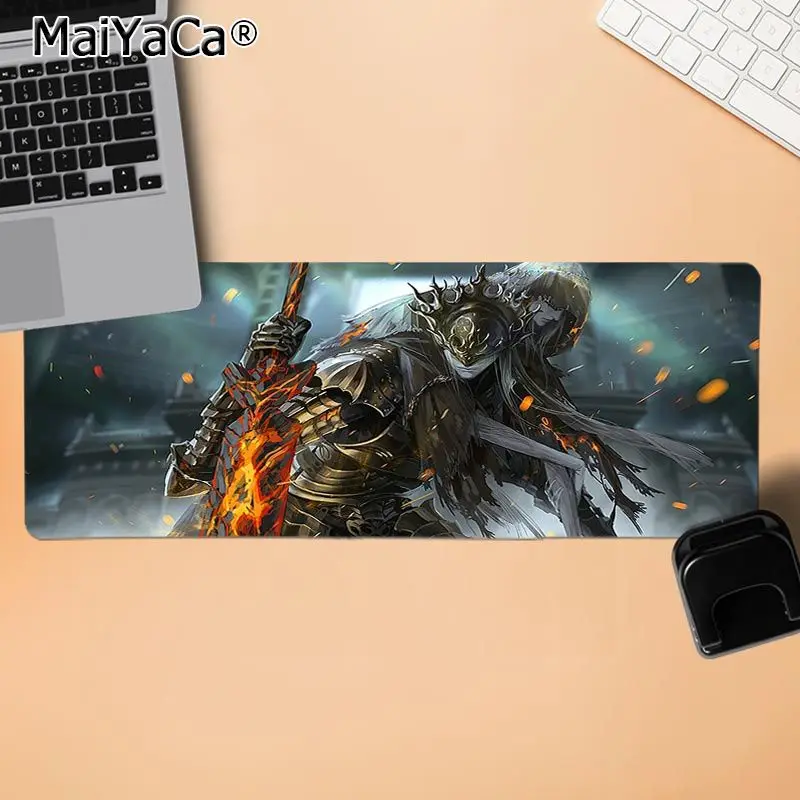 LockEdge 30X90cm MaiYaCa Подарочный коврик для мальчика dark souls коврик для мыши геймер игровые коврики прочный резиновый коврик для мыши - Цвет: LockEdge 30X90cm