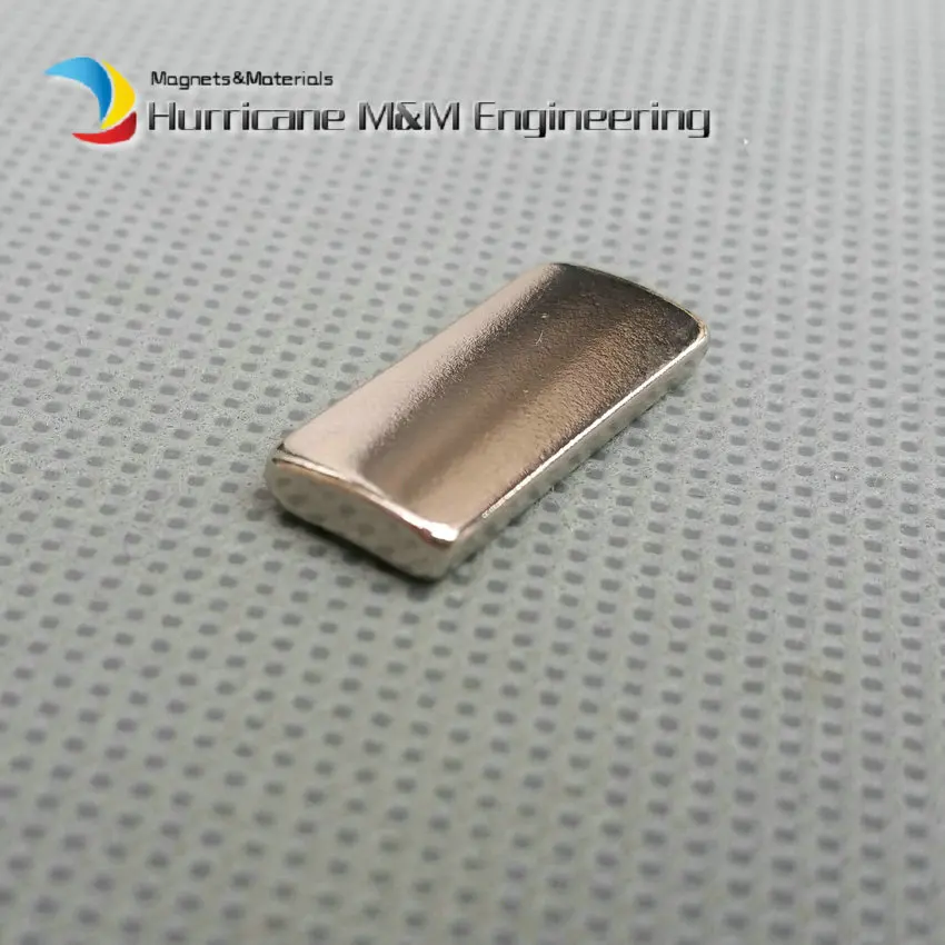 

N38H NdFeB Arc Segment OR14.8xIR12xW9.2xL20xT2.8 Motor magnet for generators wind turbine Neodymium Permanent Moto Magnet