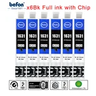 Befon x6 черный 16XL чернильный картридж замена для Epson T1631 T 1631 16 XL для WF-2010W 2510WF 2520NF 2530WF 2540WF принтер