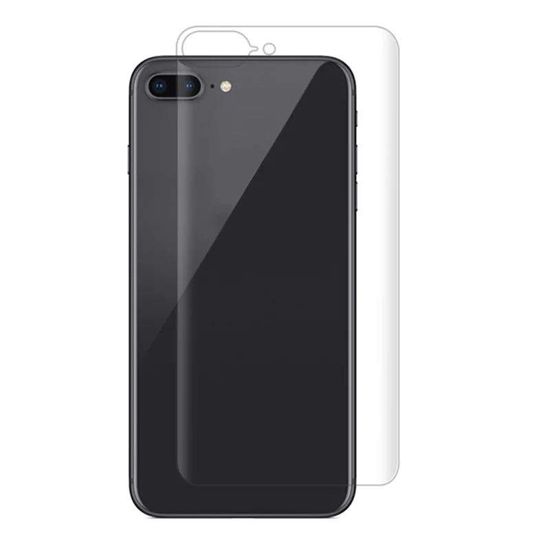 Передняя + задняя ПЭТ мягкая пленка для IPhone 7 plus прозрачная защитная экрана