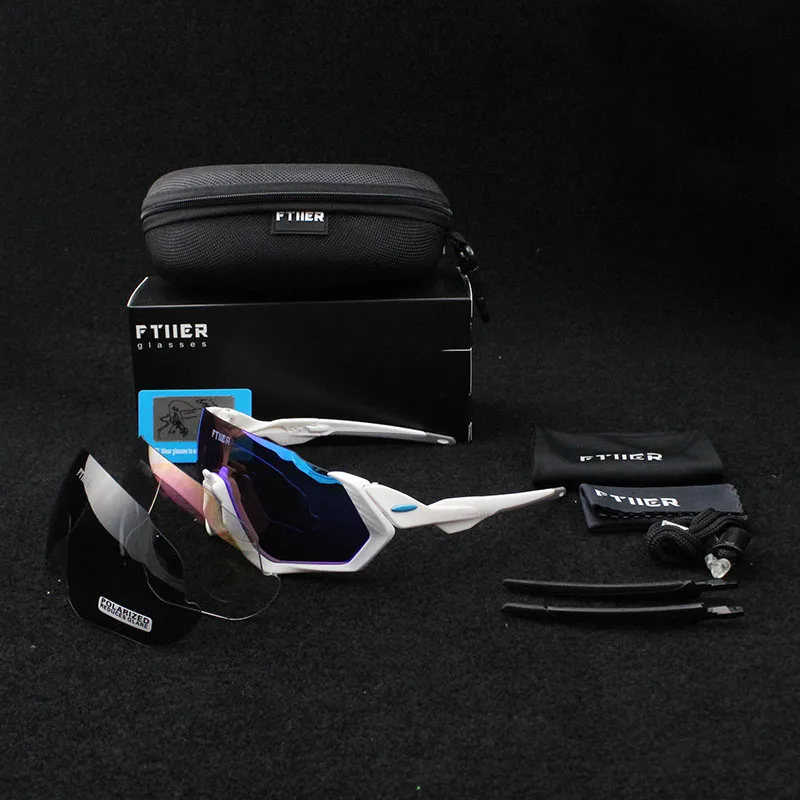 Новый бренд 3 линзы велосипедные спортивные солнцезащитные очки Gafas ciclismo для