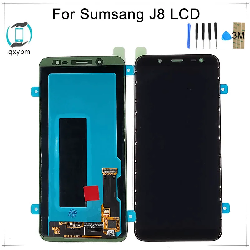 6 дюймов Супер OLED для Samsung Galaxy J8 2018 J800 J810 ЖК дисплей сенсорный экран дигитайзер