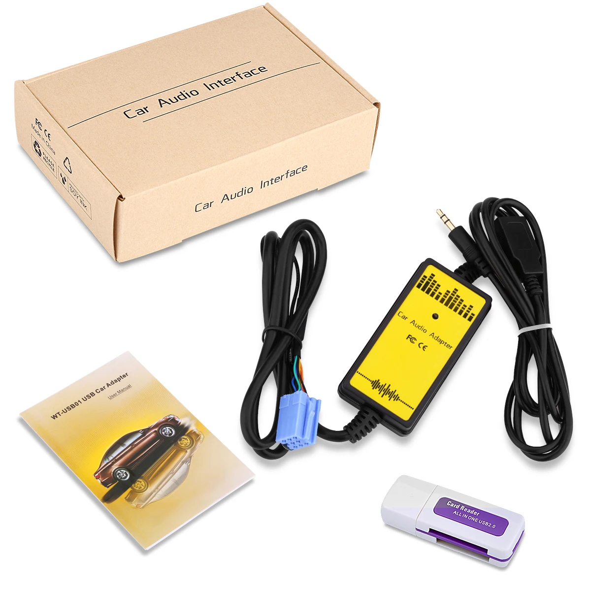 Автомобиль CD адаптер MP3 аудио Интерфейс AUX USB SD мини 8 P подключения cd чейнджера для