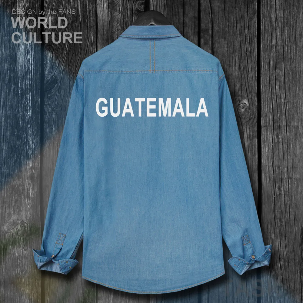 Guatemala Guatemalan GTM GT Мужская одежда с флагом осеннее Ковбойское пальто длинными